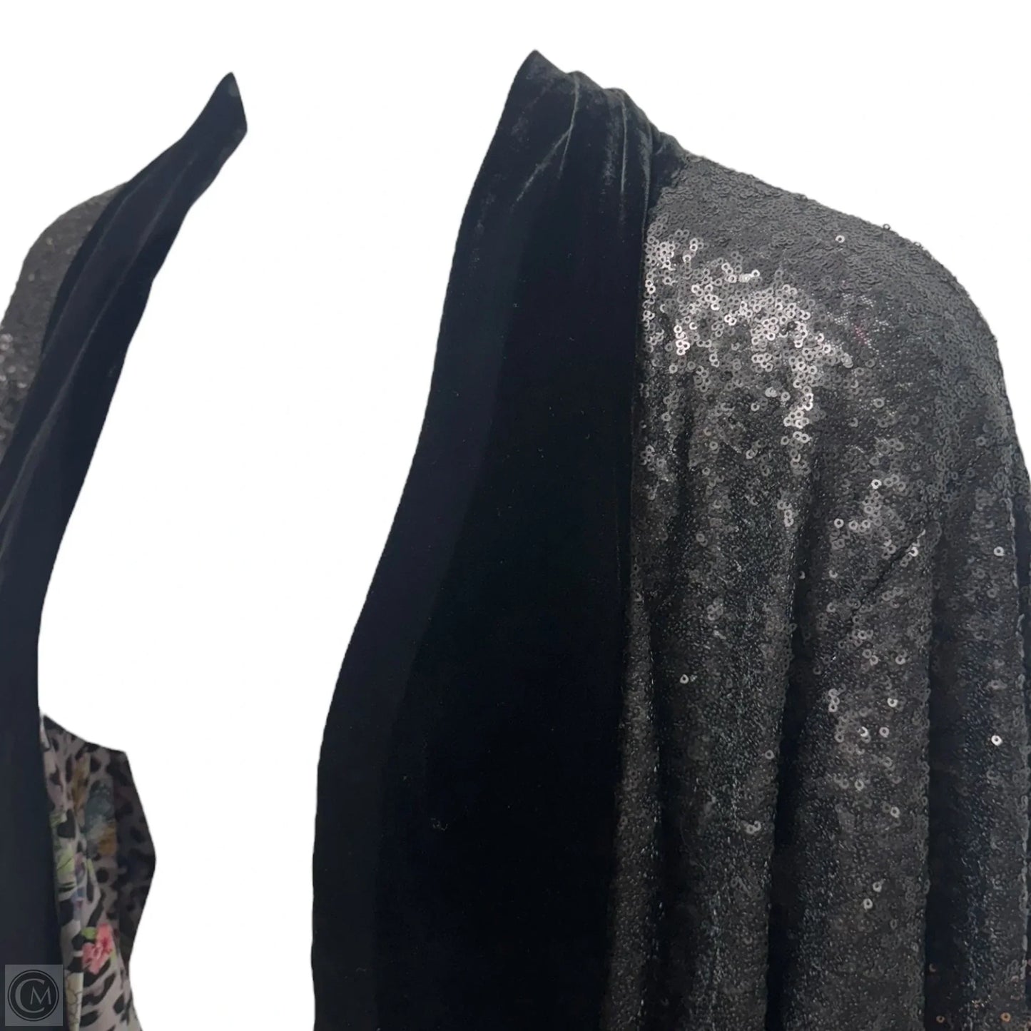 Dorian Sequin Kimono Blazer By Johnny Was In Black & Brown, Size: Xl