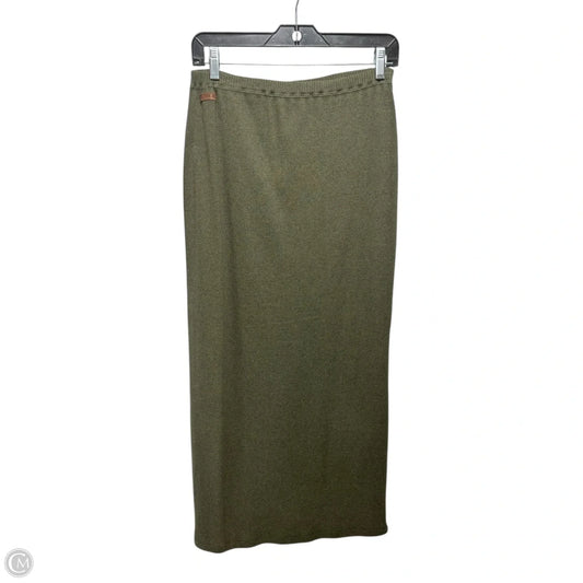 Knit Skirt Maxi By Lauren By Ralph Lauren In Green, Size: M
