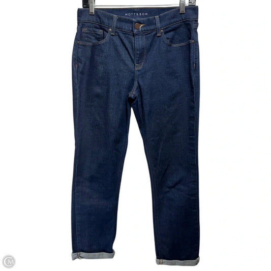 Jeans Cropped By Mott & Bow In Blue Denim, Size: 6
