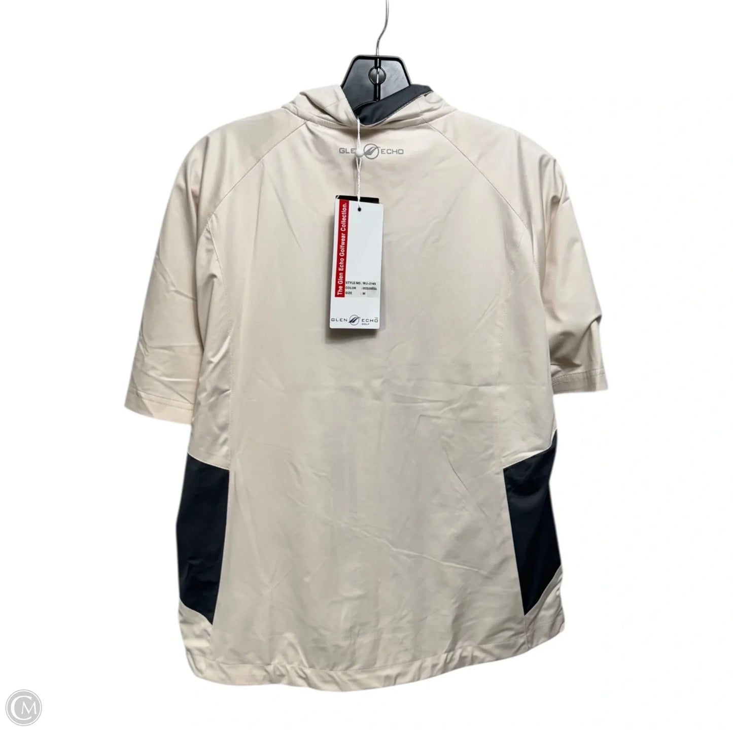 Athletic Jacket By Glen Echo In Grey & Tan, Size: M