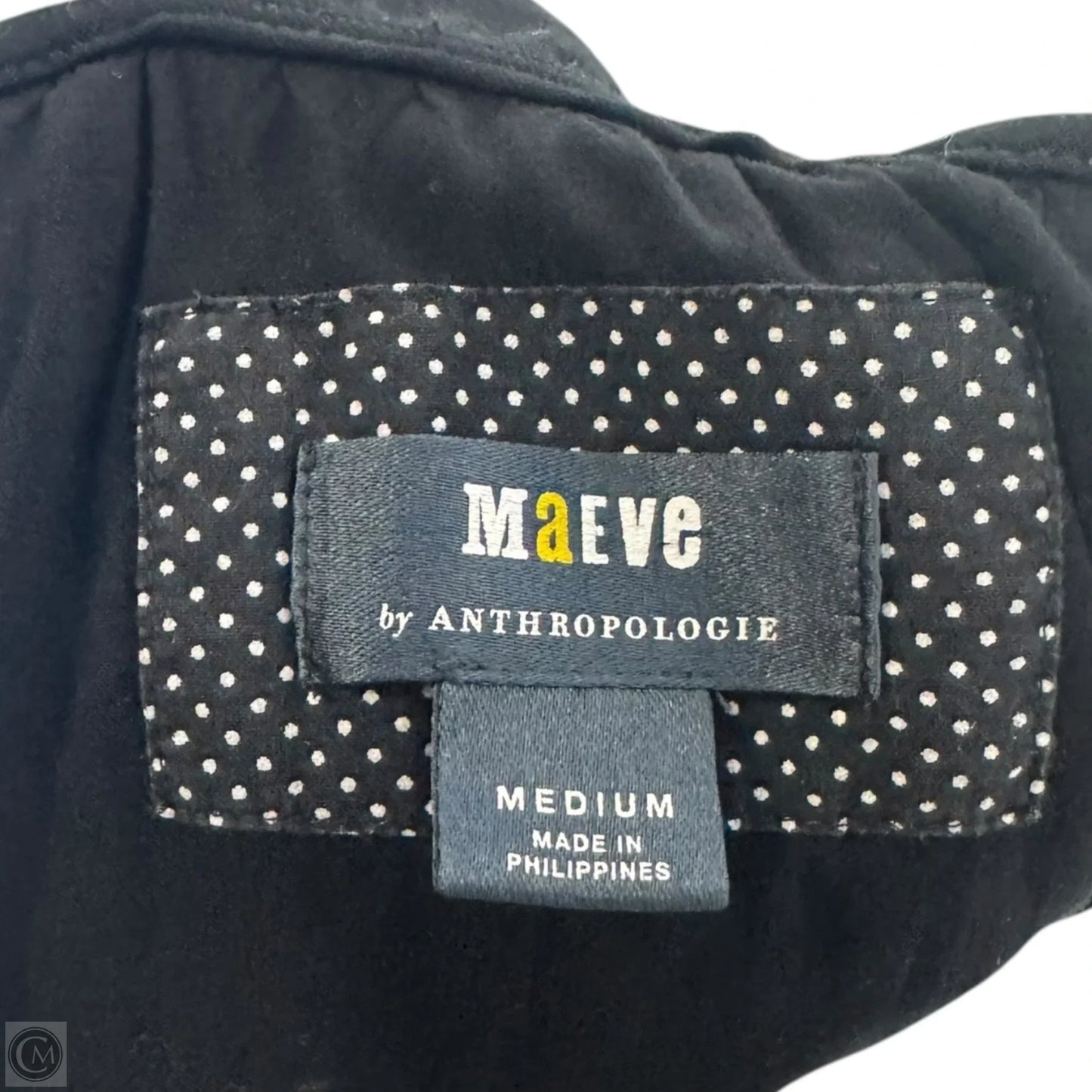 The Amelia Collared Mini Dress By Maeve In Black, Size: M