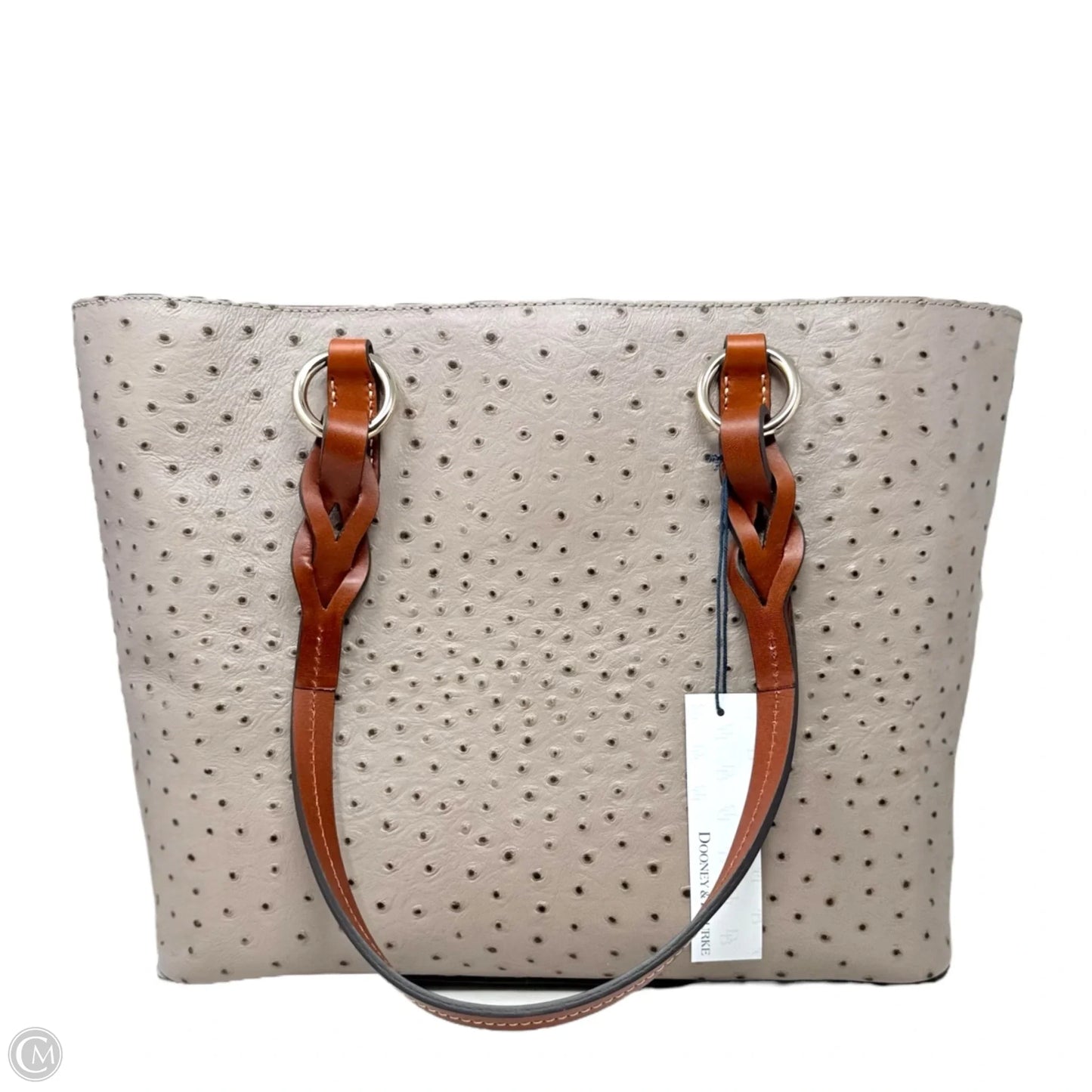 Ostrich Tammy Tote Designer By Dooney And Bourke, Size: Large