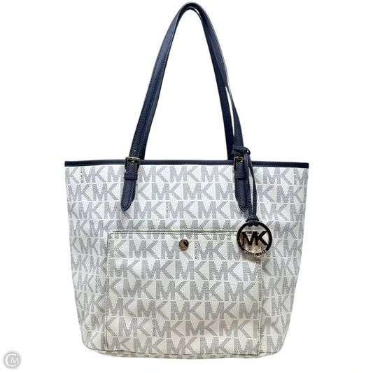 Jet Set Snap Pocket Tote By Michael By Michael Kors In Signature Canvas, Size: Large