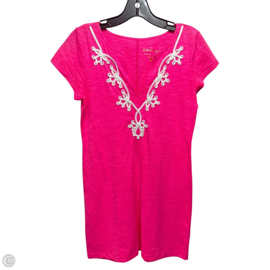 Brewster T Shirt Dress By Lilly Pulitzer In Bright Pink, Size: Small