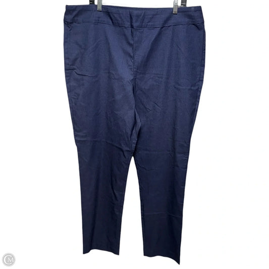 Pants Cropped By Marla Wynne In Blue, Size: 20