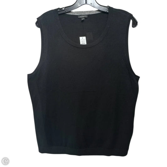 Top Sleeveless By Talbots In Black, Size: Xl