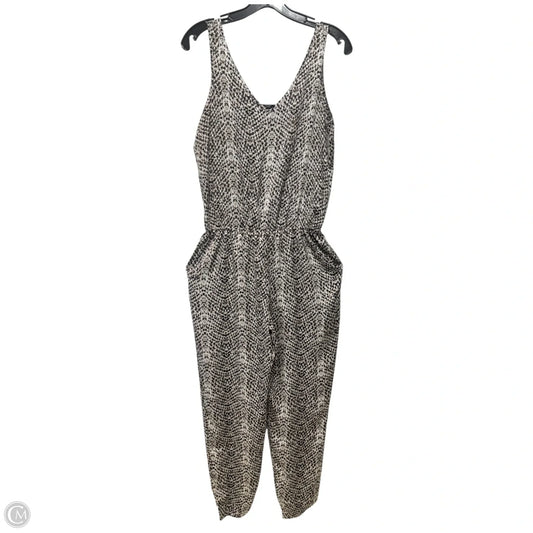 Snakeskin Romper By Tart In Black & Brown, Size: S