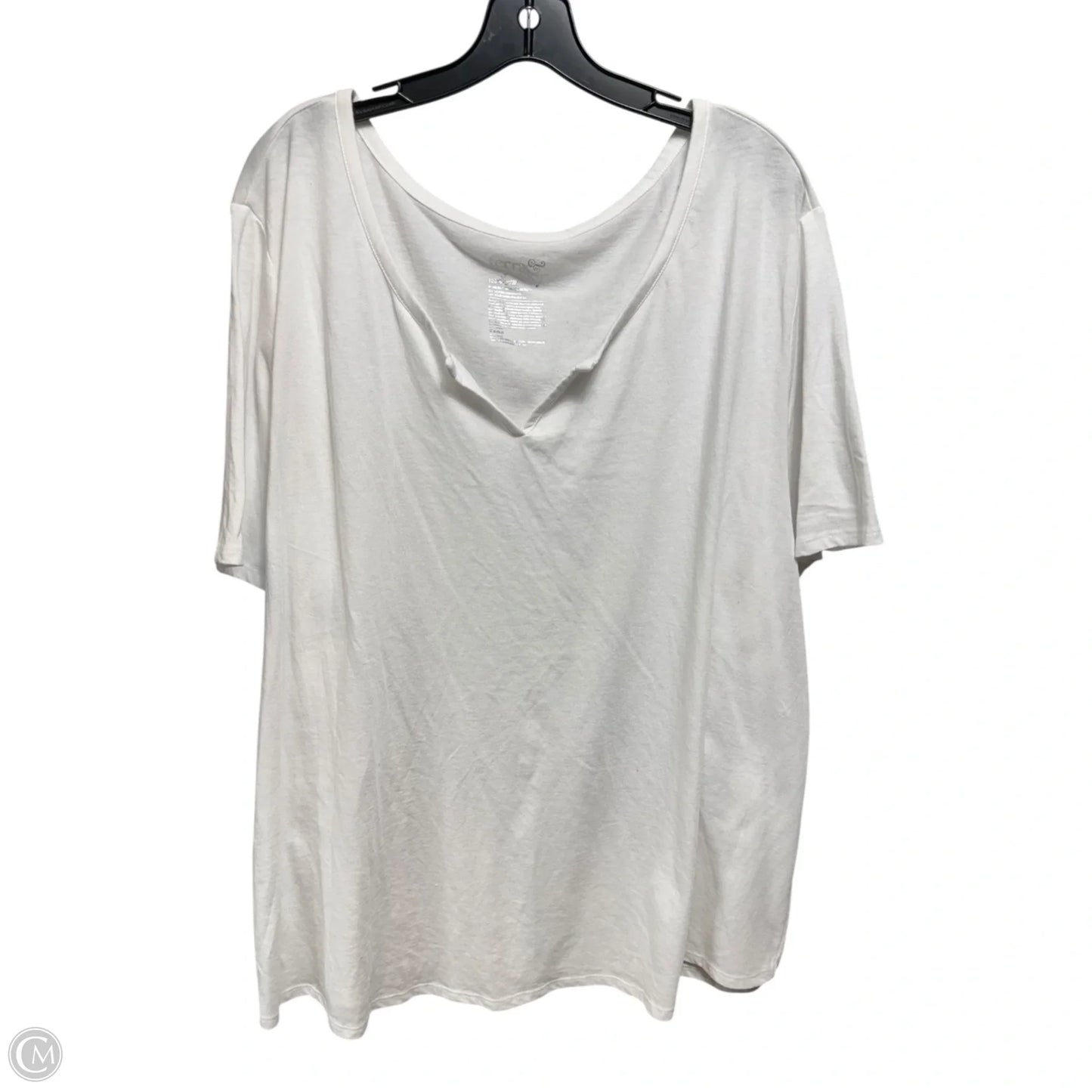 Top Short Sleeve Basic By Terra & Sky In White, Size: 4x
