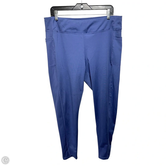 Athletic Leggings By Rag In Purple, Size: 2x