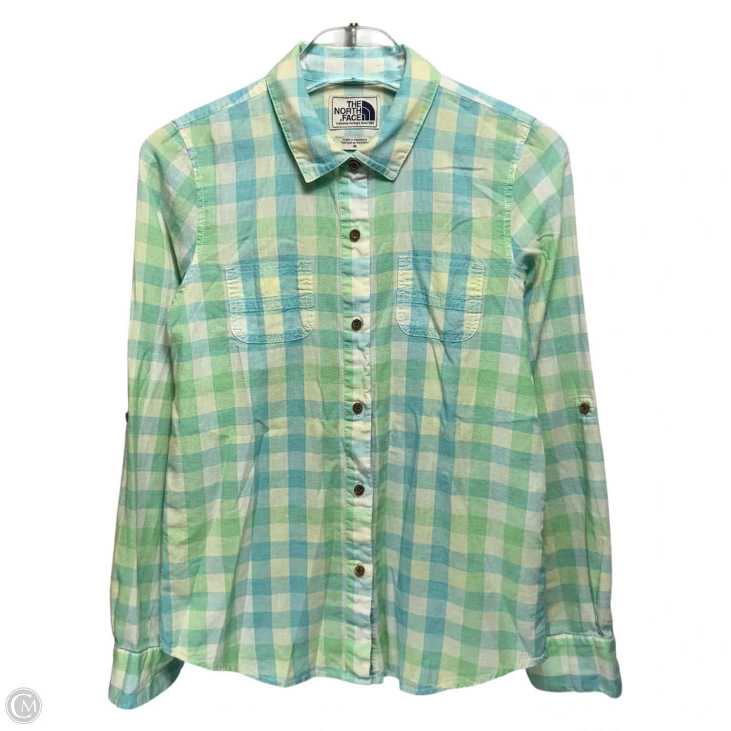 Roll Tab Button Down Shirt  Long Sleeve Collar By The North Face In Multi-colored, Size: M