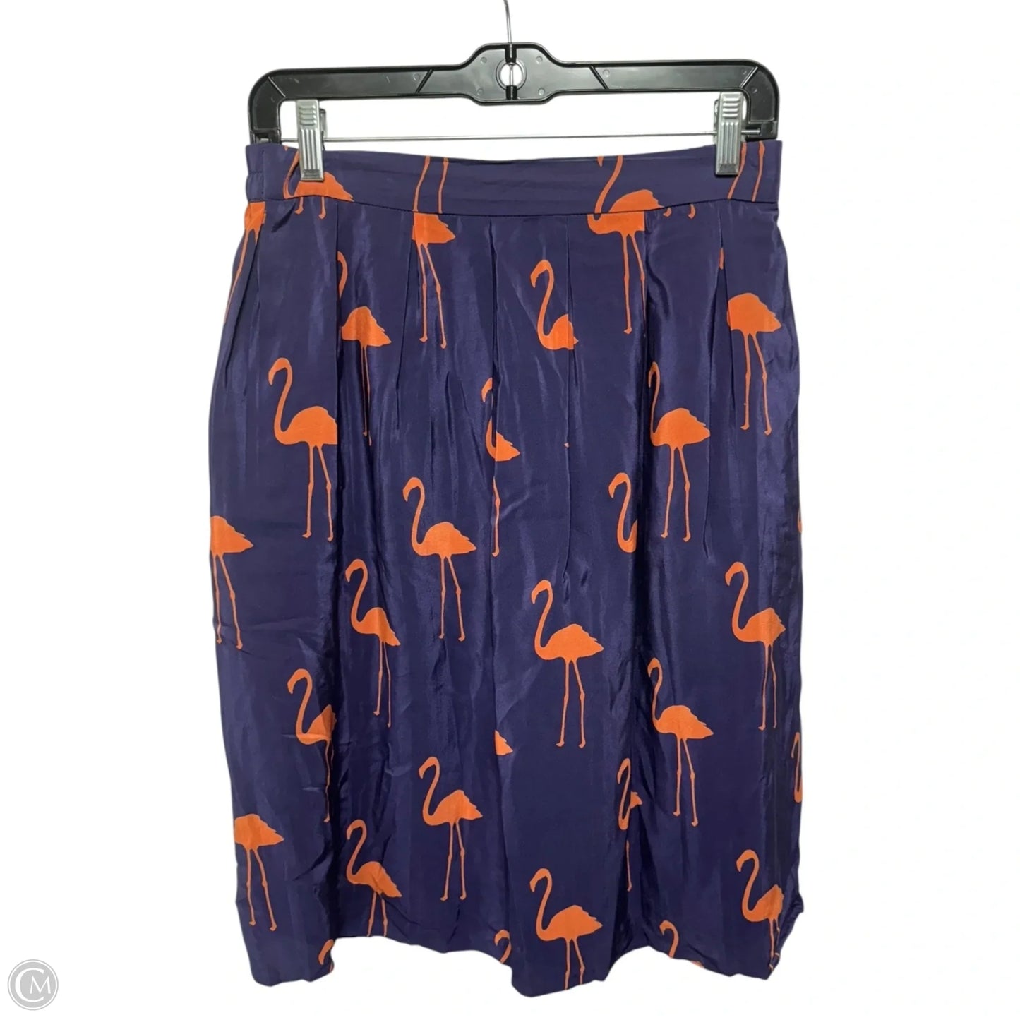 Rare Stilt Striders Silk Skirt By Charlotte Taylor X Anthropologie  In Animal Print, Size: 4
