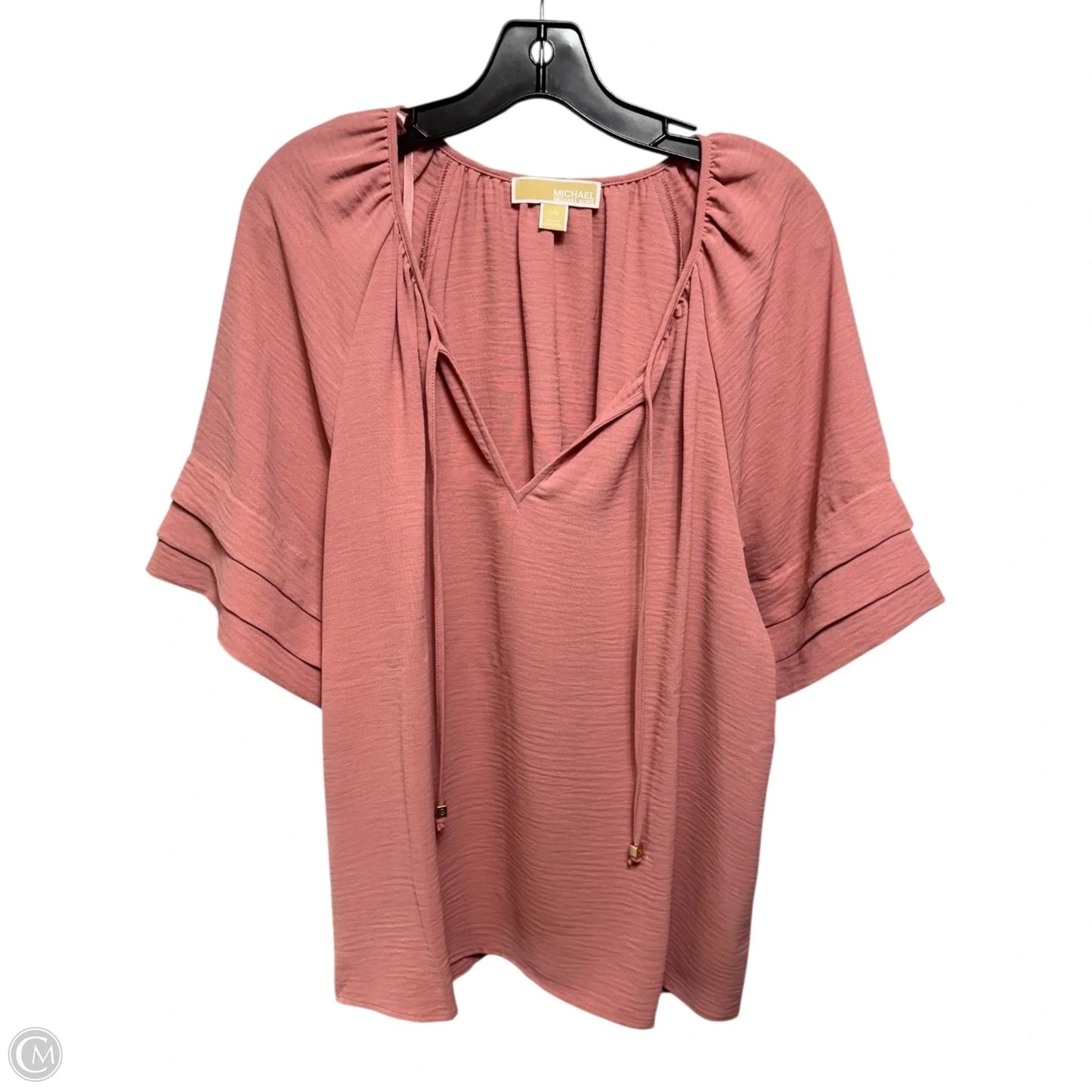Top Long Sleeve By Michael By Michael Kors In Pink, Size: L