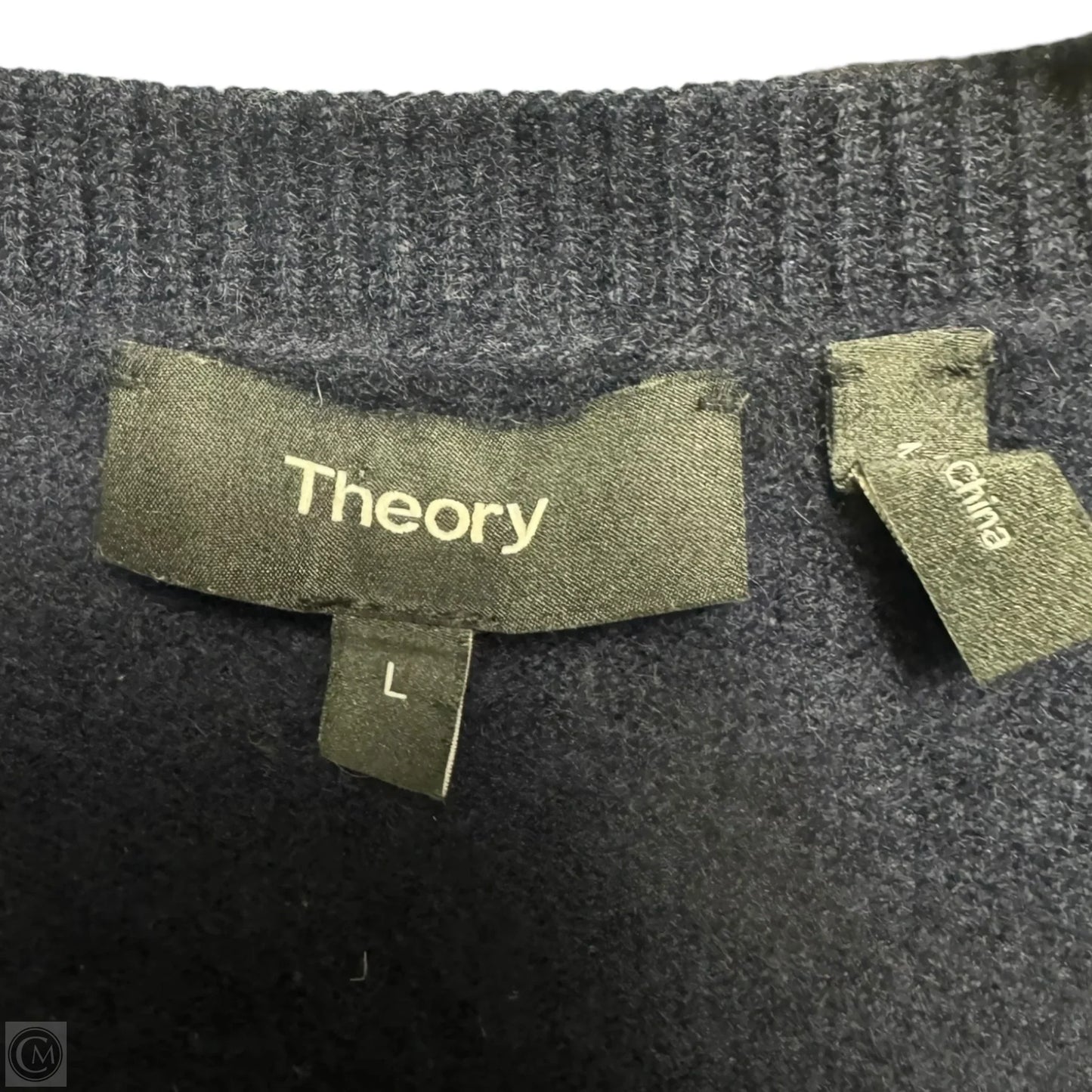Sweater By Theory In Blue, Size: L