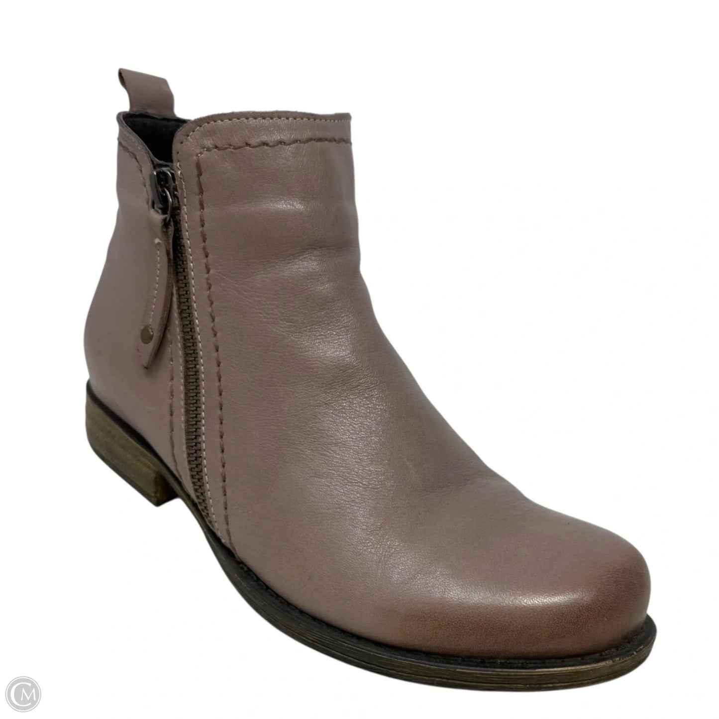 Oziel Leather Booties By Spring Step In Taupe, Size: 7.5