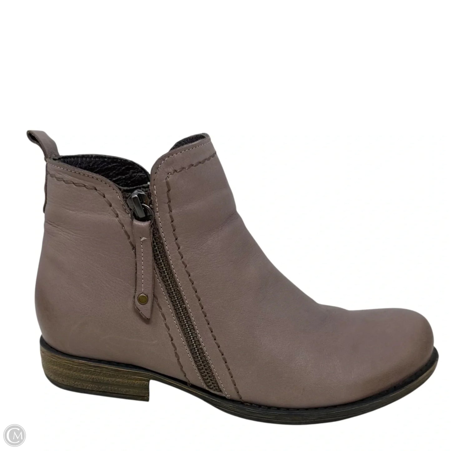 Oziel Leather Booties By Spring Step In Taupe, Size: 7.5