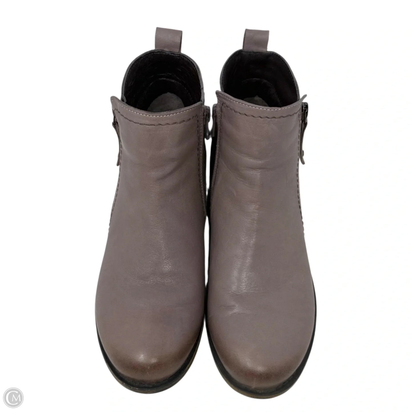 Oziel Leather Booties By Spring Step In Taupe, Size: 7.5