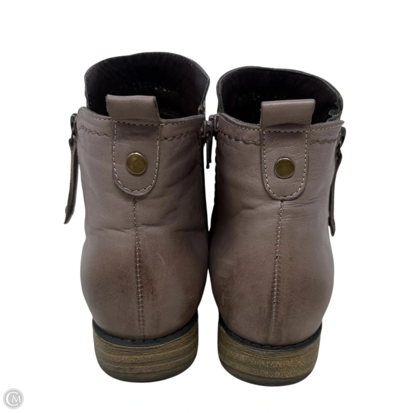 Oziel Leather Booties By Spring Step In Taupe, Size: 7.5