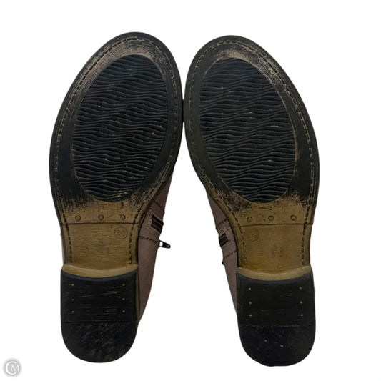 Oziel Leather Booties By Spring Step In Taupe, Size: 7.5