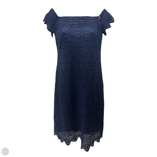 Jade Dress Designer By Lilly Pulitzer In True Navy Scalloped Shell Lace, Size: S