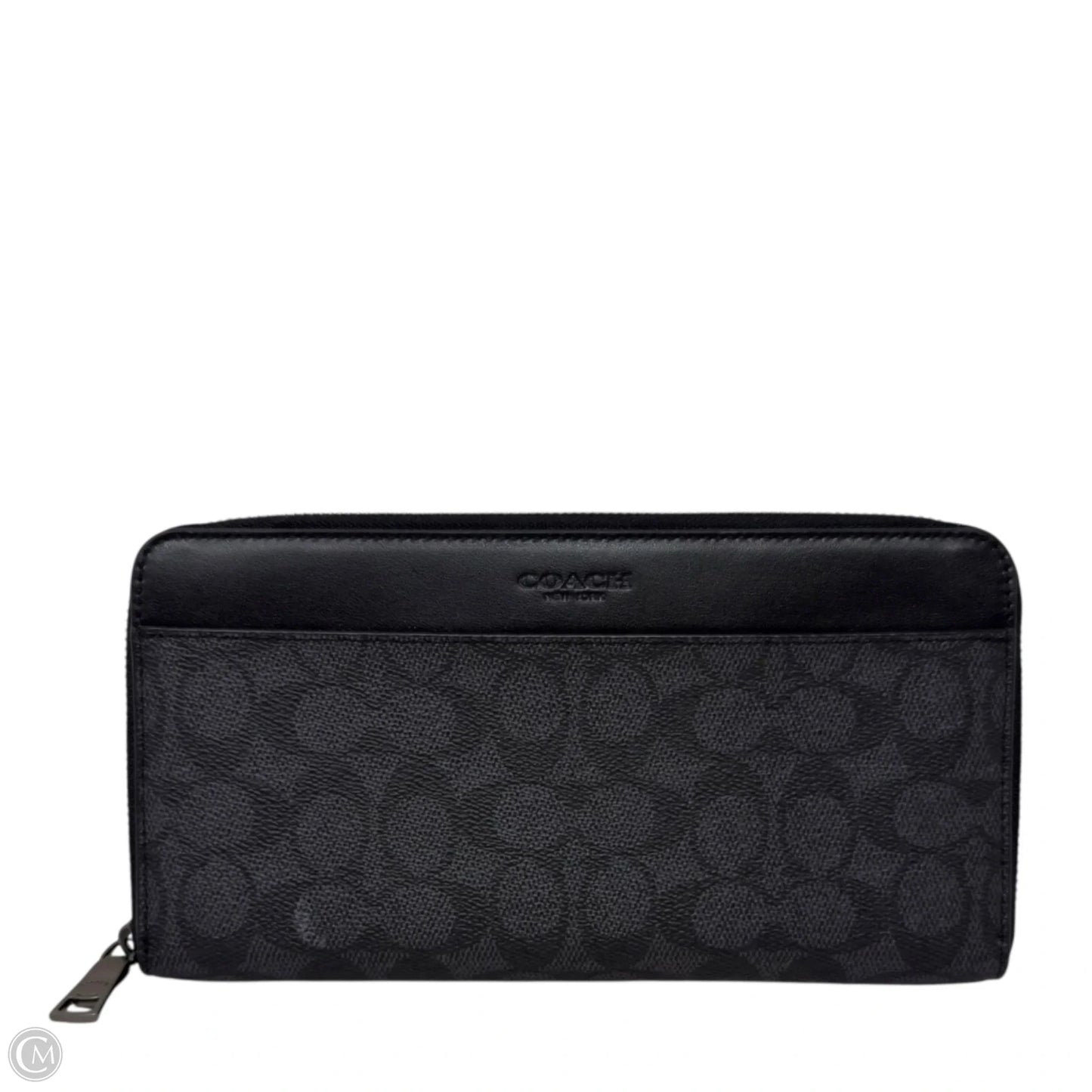 Men's Document Wallet In Signature Canvas Designer By Coach, Size: Large