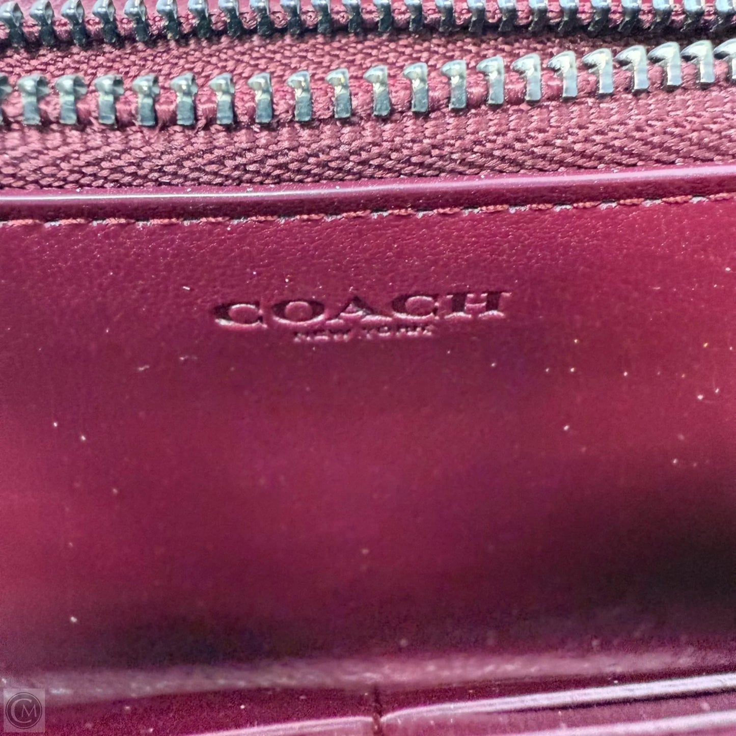 Accordion Zip Wallet In Signature Canvas With Blossom Print Designer By Coach, Size: Large