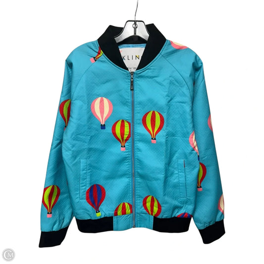 Hot Air Balloon Jacket By Kling In Teal, Size: L