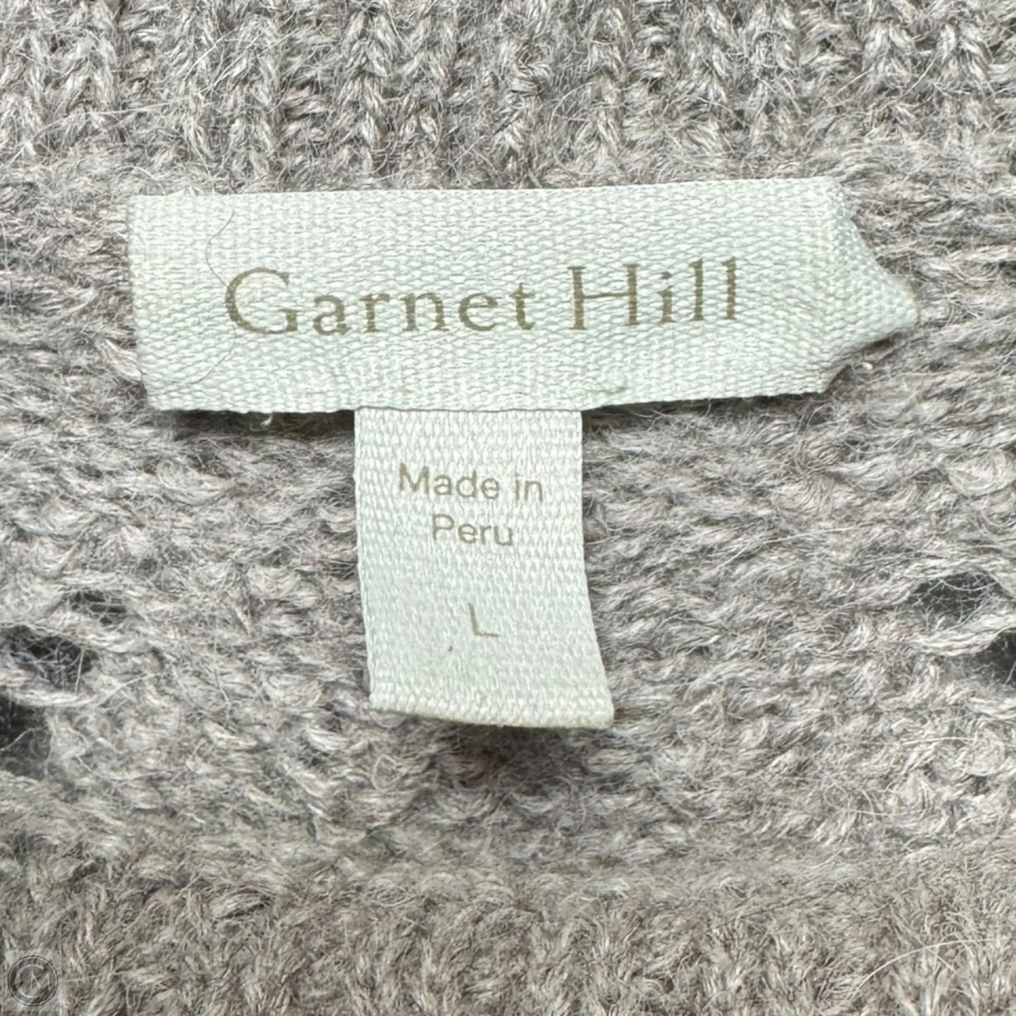 Alpaca Sweater By Garnet Hill In Taupe, Size: L