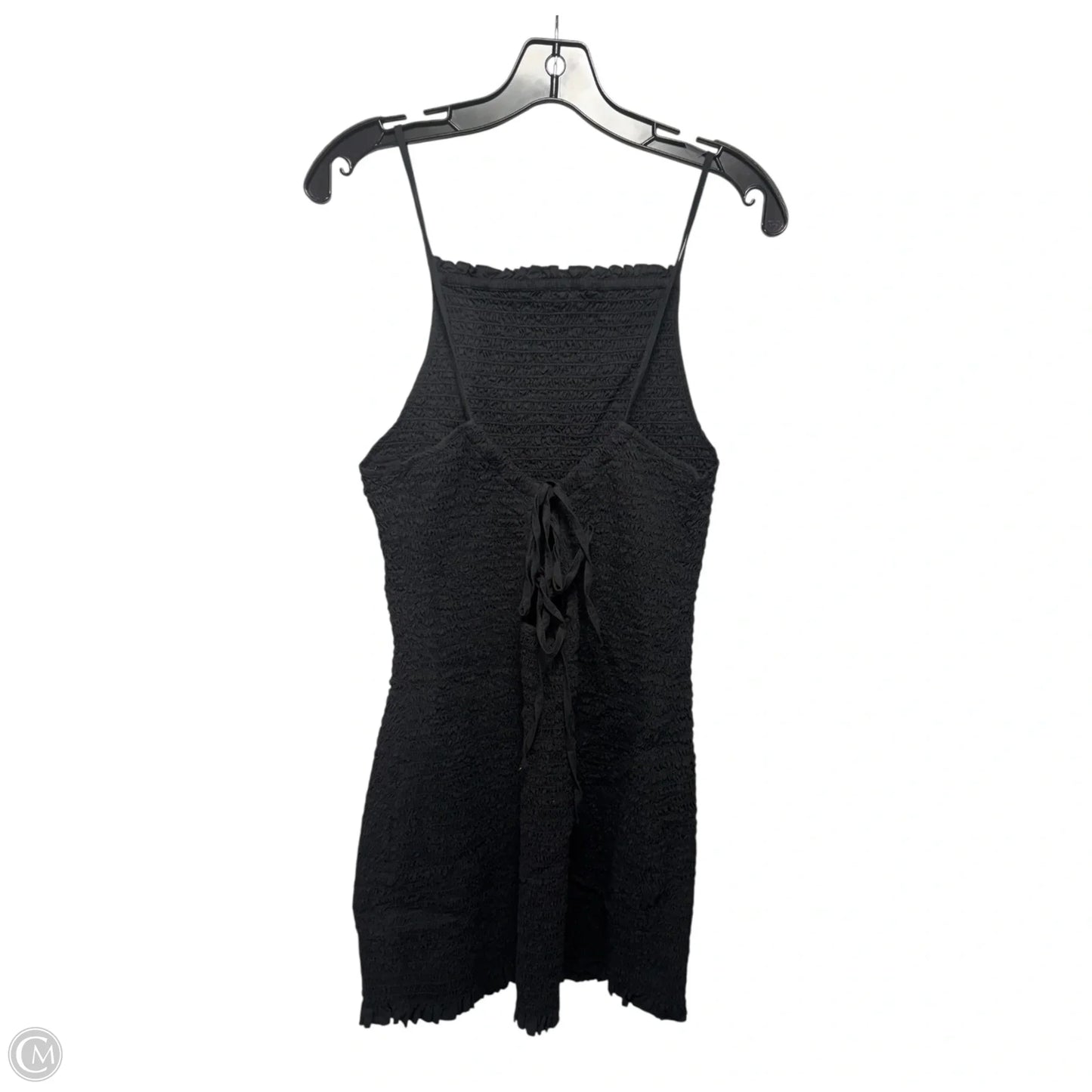 Smocked Dress Casual Short By Free People In Black, Size: L