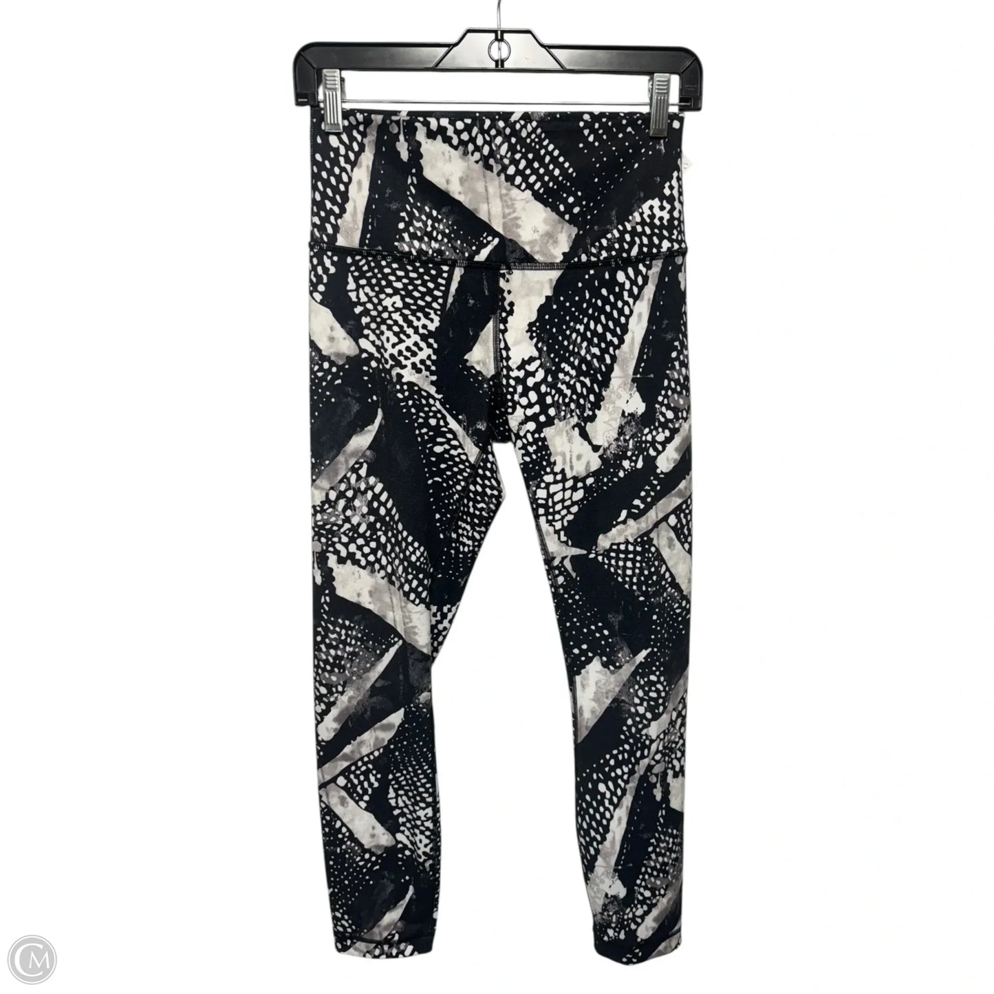 High Times Pants By Lululemon In Static Mist White Black, Size: 8