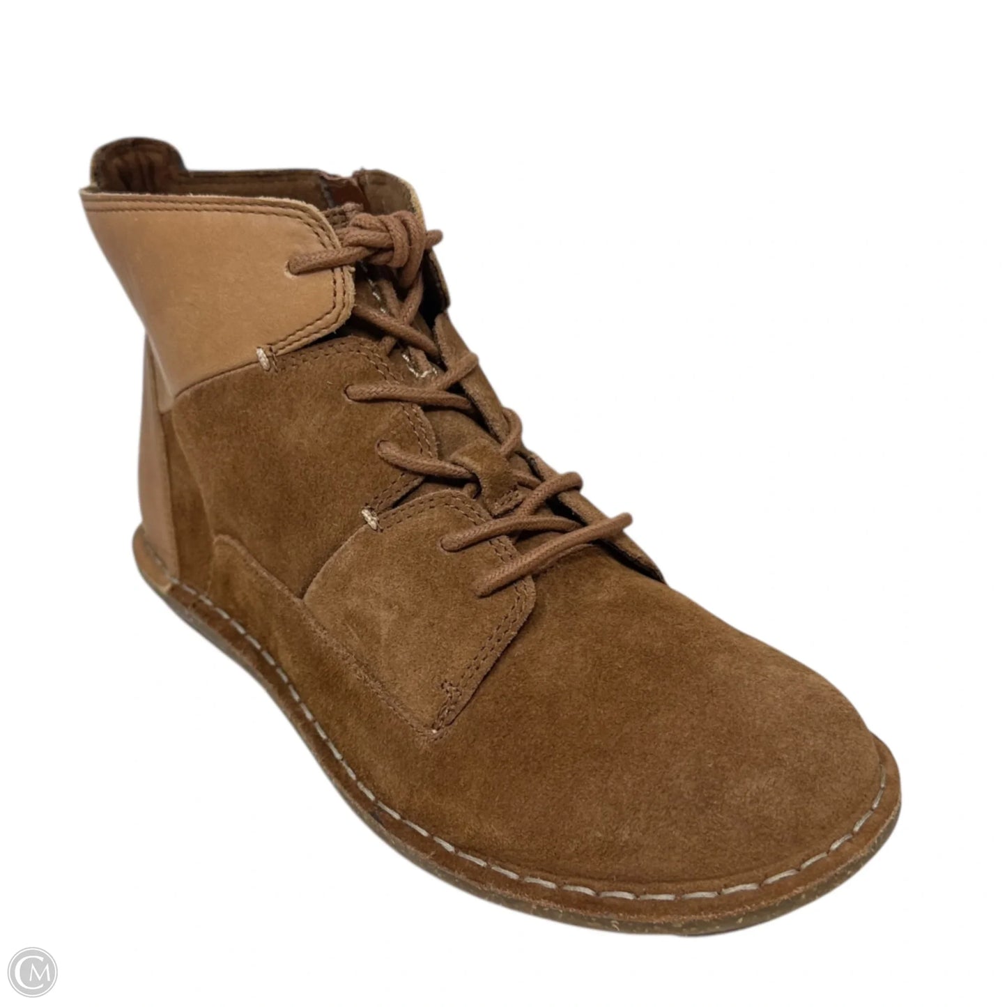 Shoes Flats By Clarks In Tan, Size: 9