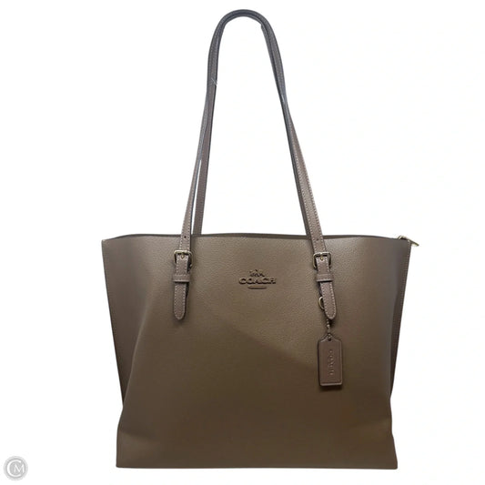 Mollie Tote Designer By Coach In Dark Stone, Size: Large