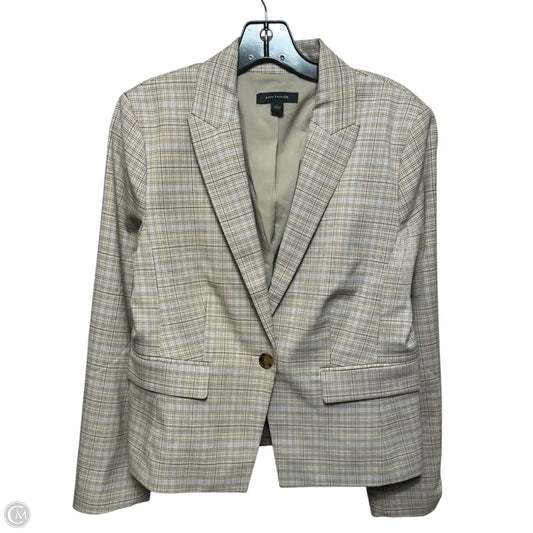 Blazer By Ann Taylor In Plaid Pattern, Size: 6