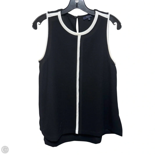 Top Sleeveless By Madewell In Black & White, Size: S