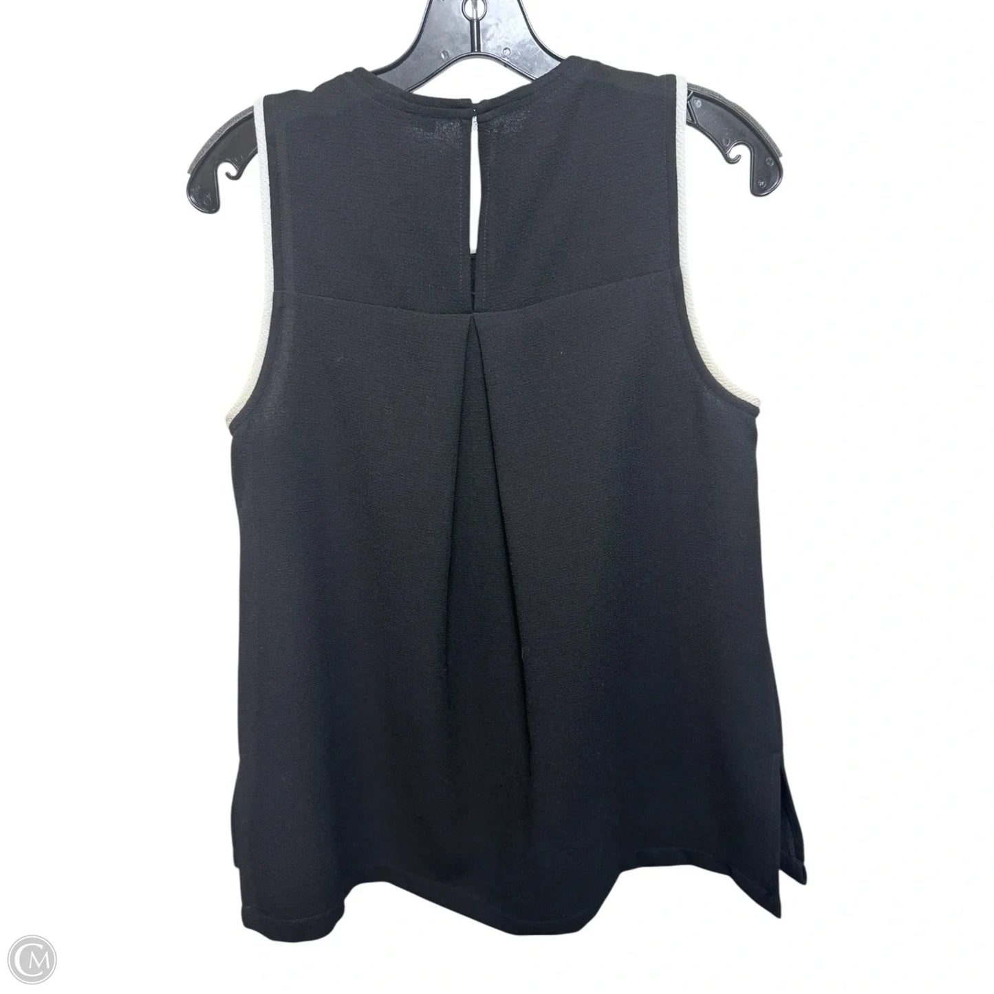 Top Sleeveless By Madewell In Black & White, Size: S