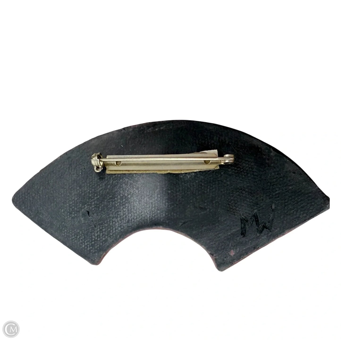 Glazed Ceramic Pin By MW