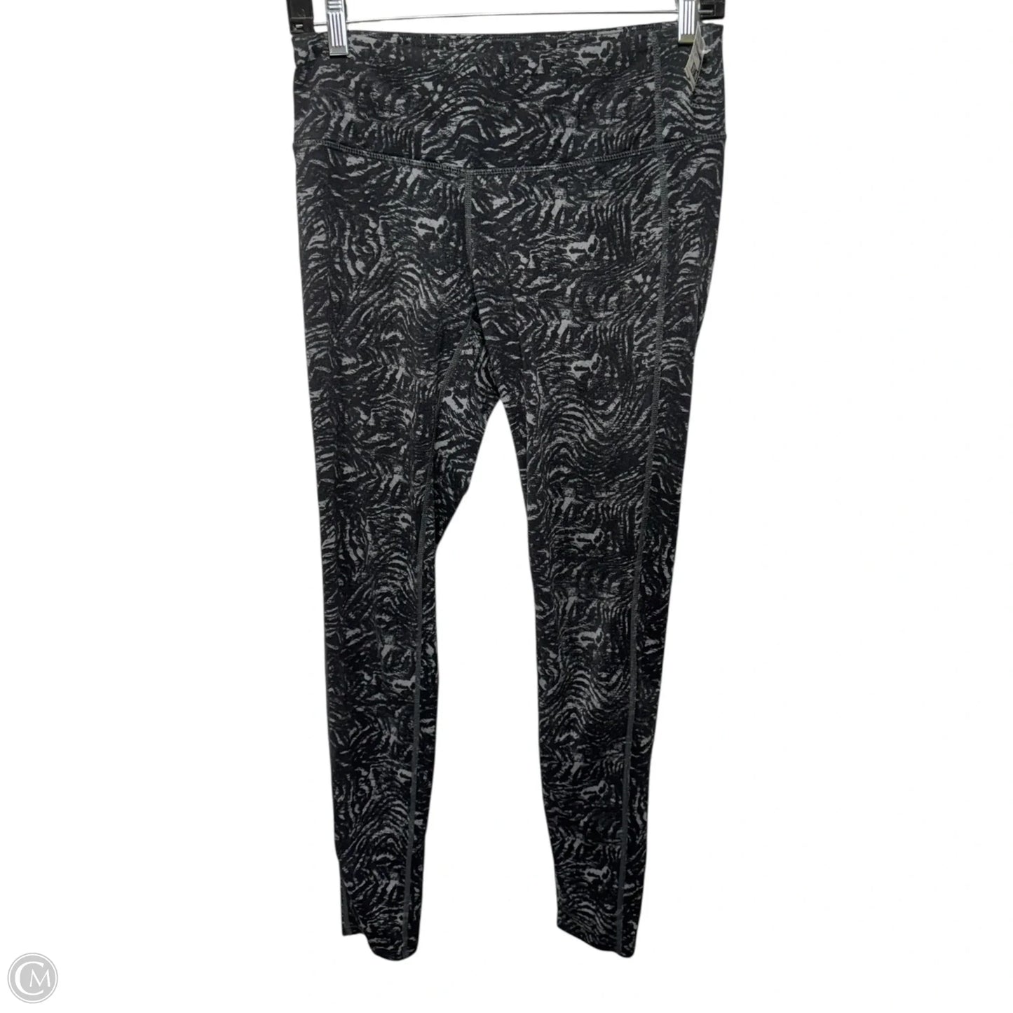 Athletic Leggings By Athleta In Black & Grey, Size: S