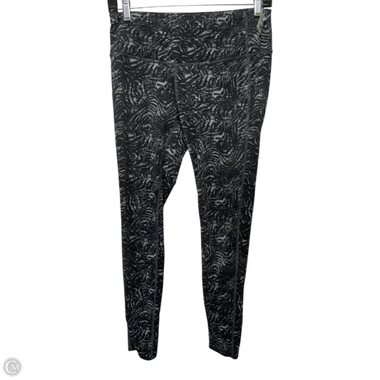 Athletic Leggings By Athleta In Black & Grey, Size: S
