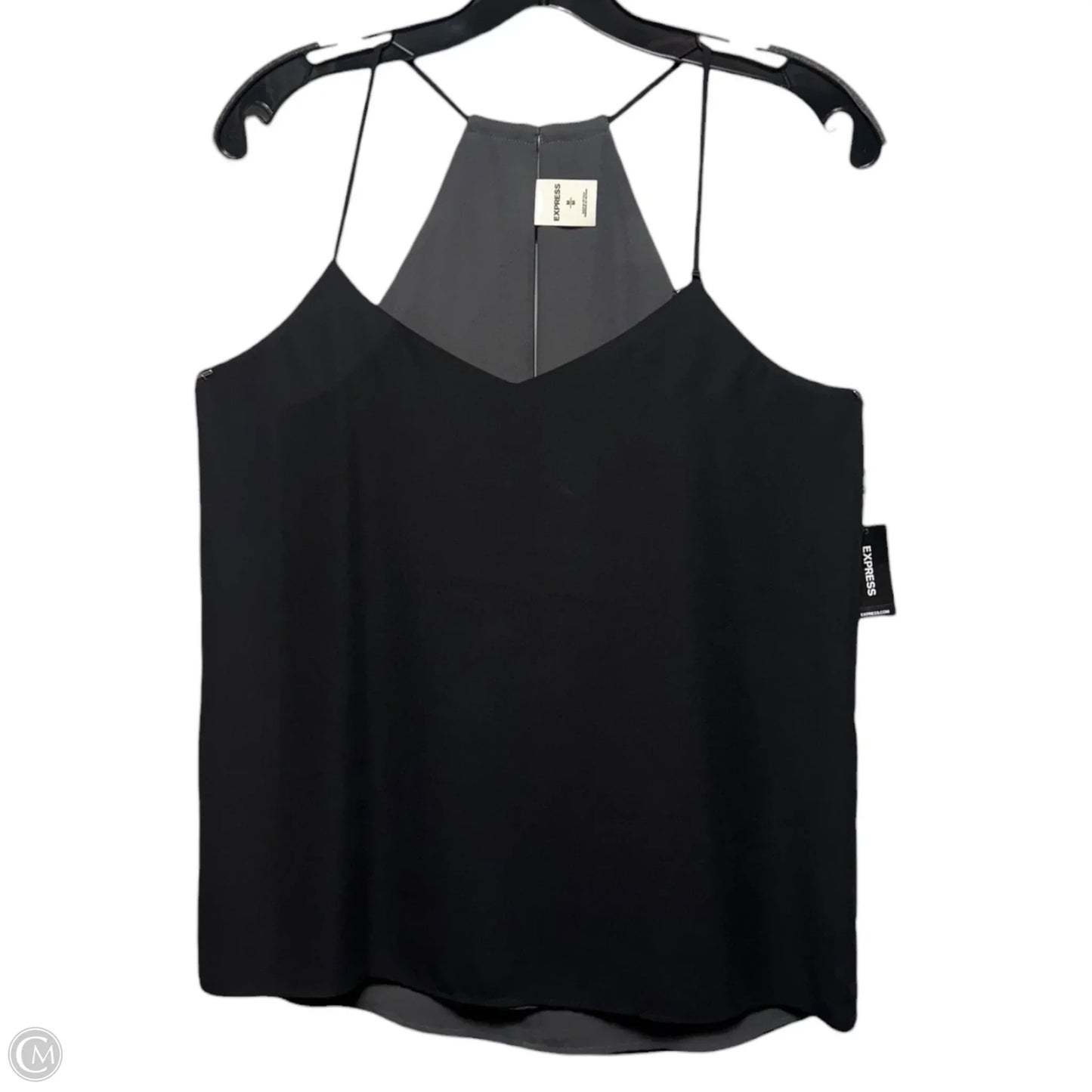 Reversible Top Sleeveless By Express In Black & Grey, Size: M