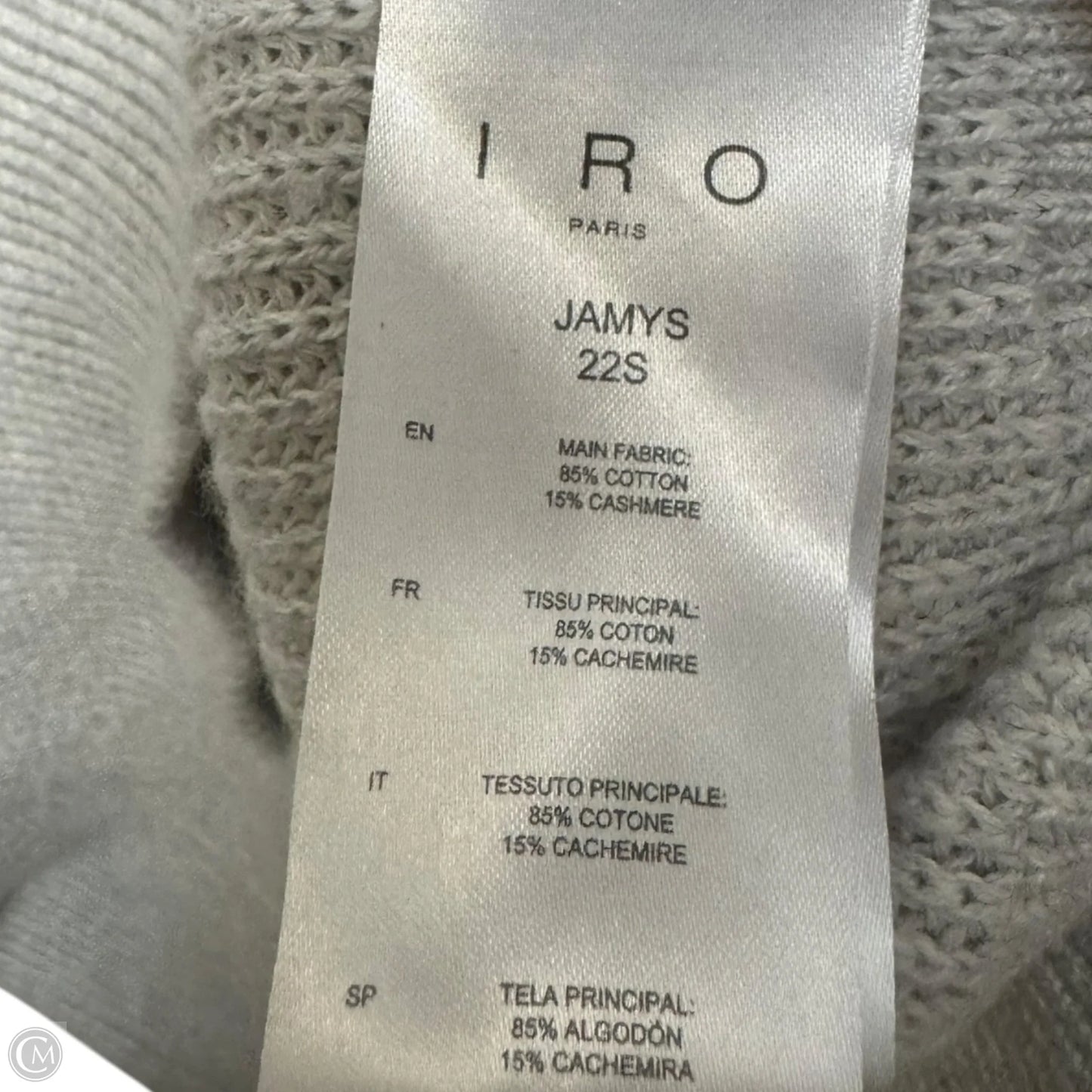 Sweater By Iro In Grey, Size: Xs