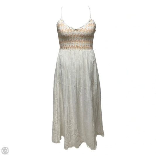 Sweet Nothings Midi Dress By Free People In Cream, Size: L
