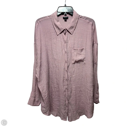 Top Long Sleeve By Torrid In Pink, Size: 1x