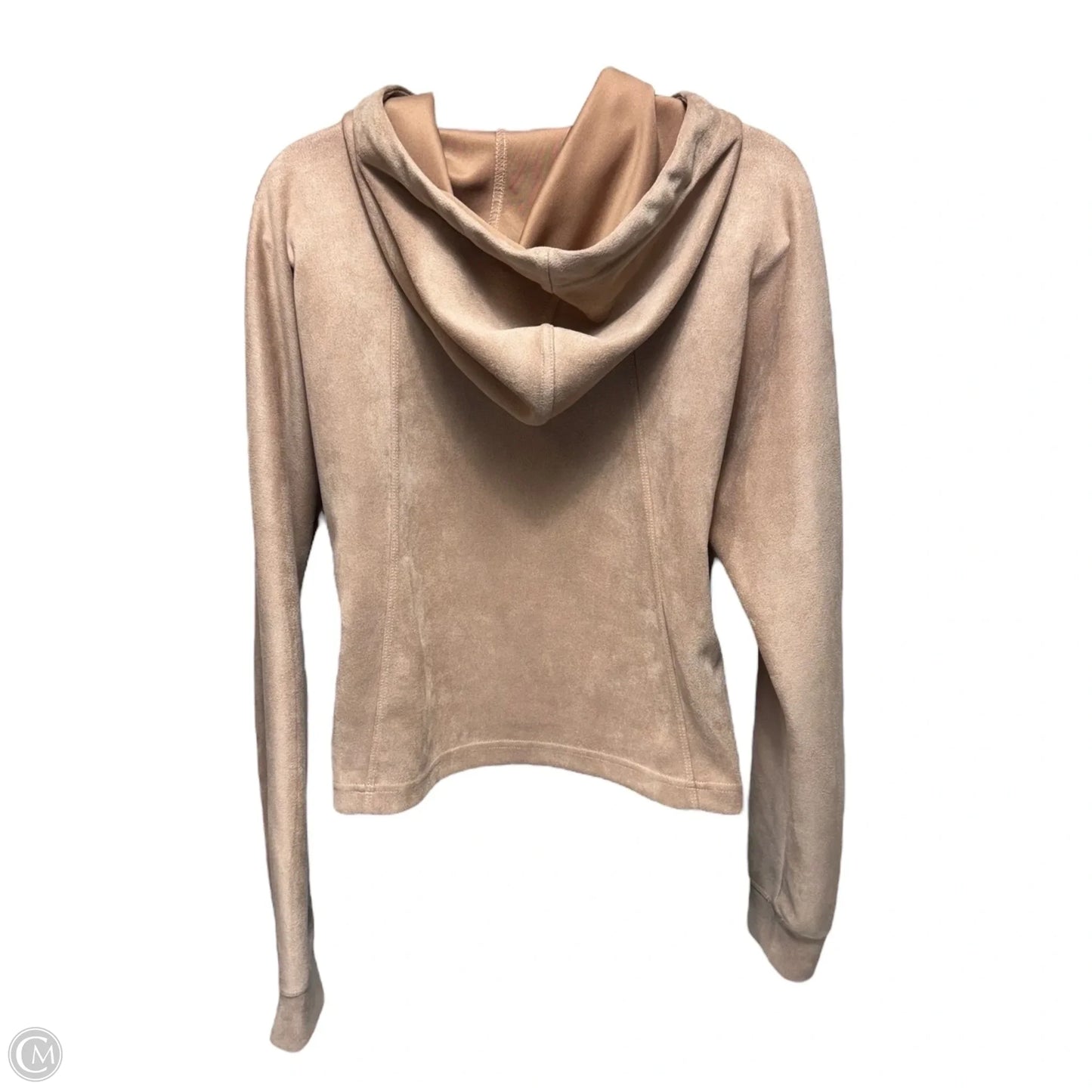 Sweatshirt Hoodie By Tahari In Tan, Size: S