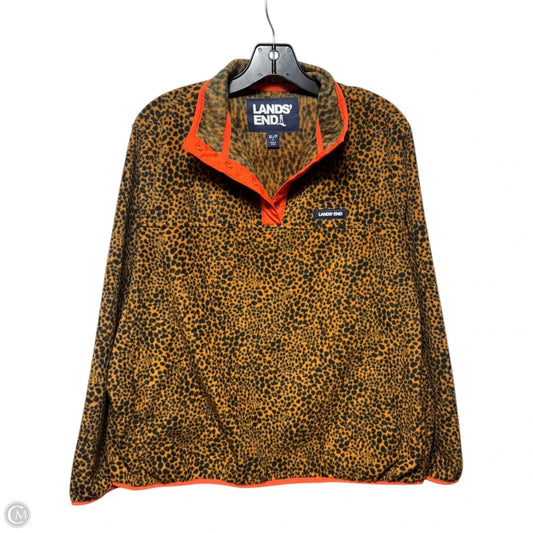 Athletic Fleece By Lands End In Leopard Print, Size: Xl