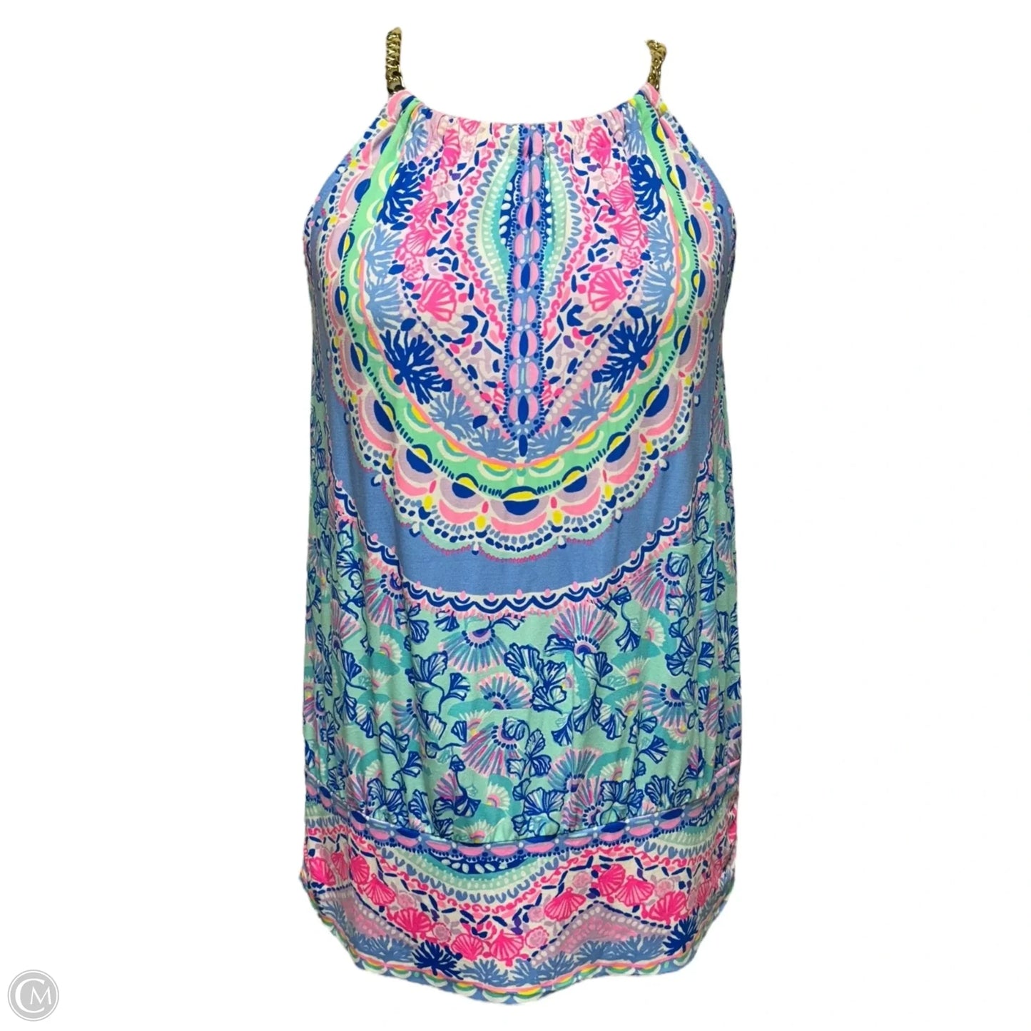 Chain Strap Top Sleeveless Designer By Lilly Pulitzer In Multi-colored, Size: Xl
