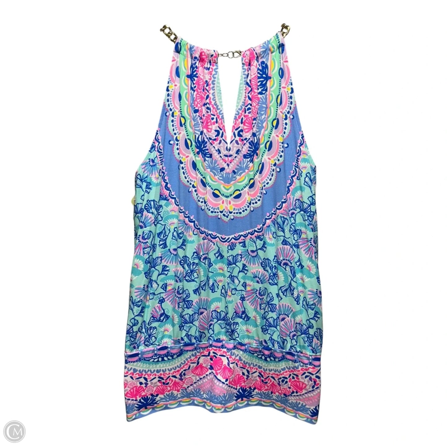 Chain Strap Top Sleeveless Designer By Lilly Pulitzer In Multi-colored, Size: Xl