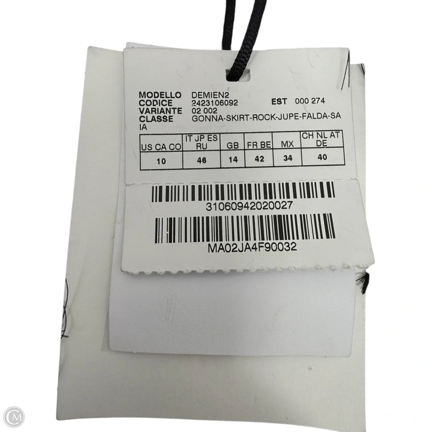 Demien 2 Mini Skirt By Marella In Black, Size: 10