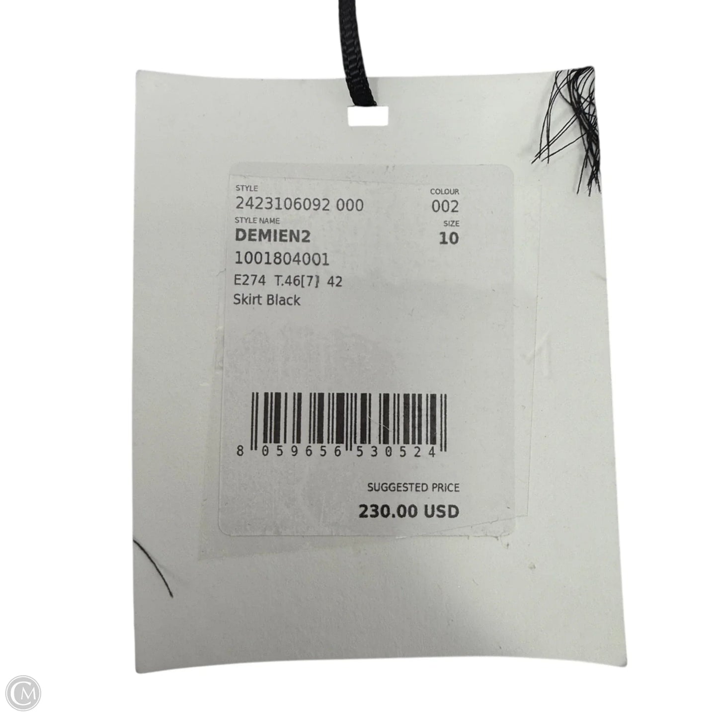 Demien 2 Mini Skirt By Marella In Black, Size: 10