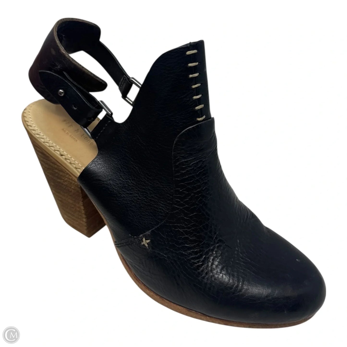 Wyatt Slingback Boots Ankle Heels By Rag And Bone In Black, Size: 8.5