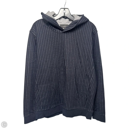 Sweatshirt Hoodie By Vince In Striped Pattern, Size: L