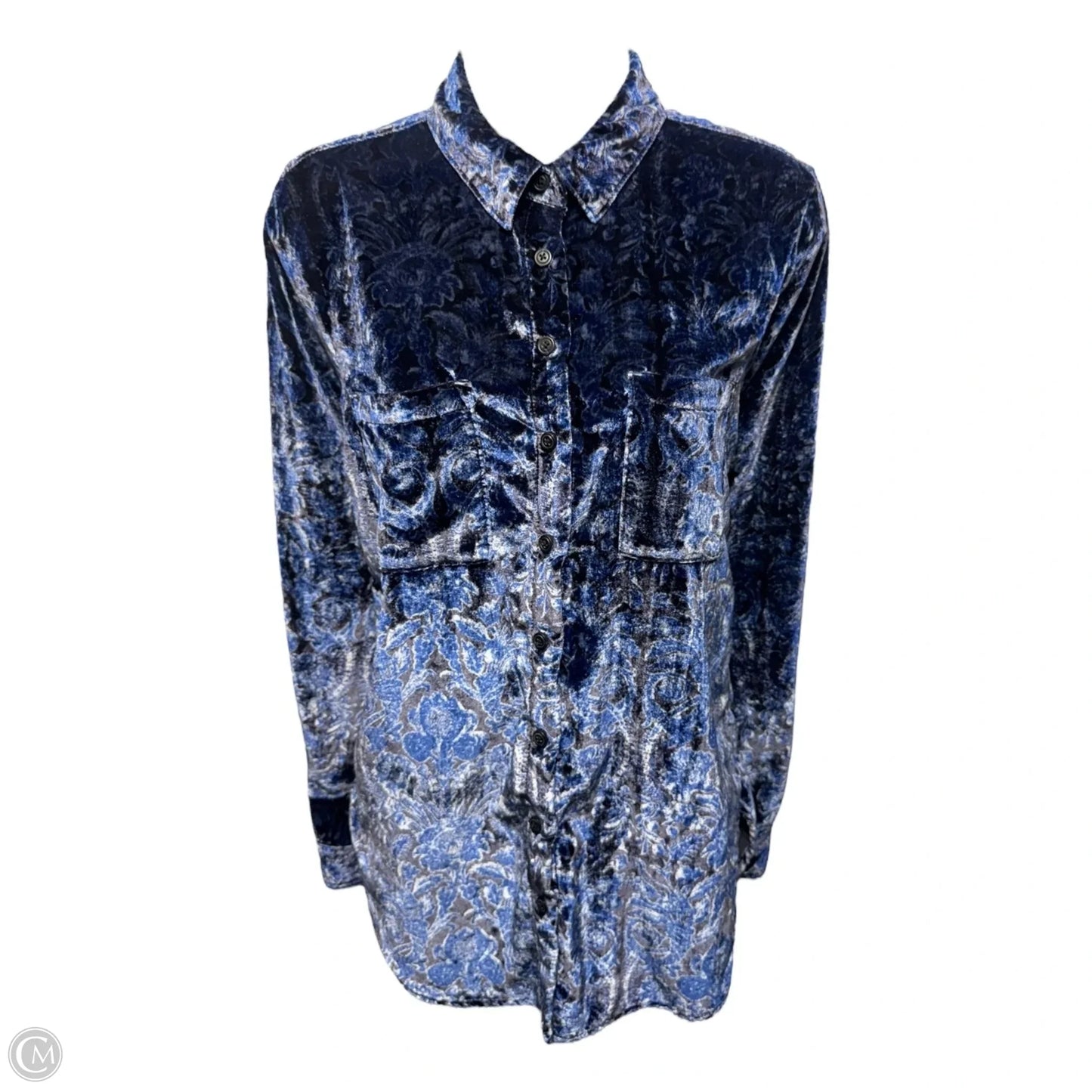 Top Long Sleeve By Pilcro In Blue, Size: Xs